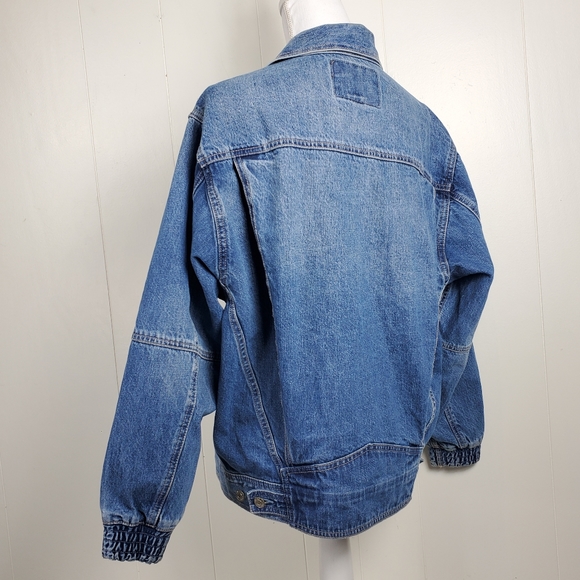 American Eagle jeans vintage style medium jean buttonup coat - Picture 4 of 14